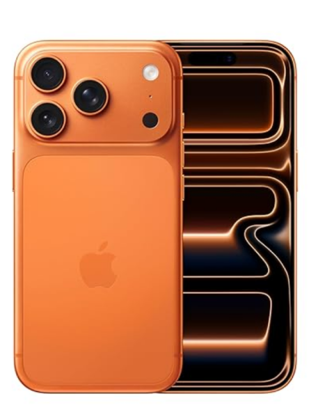 iPhone 17 Pro 256 GB: 15.93 cm (6.3″) Display with Promotion up to 120Hz, A19 Pro Chip, Breakthrough Battery Life, Pro Fusion Camera System with Center Stage Front Camera; Cosmic Orange