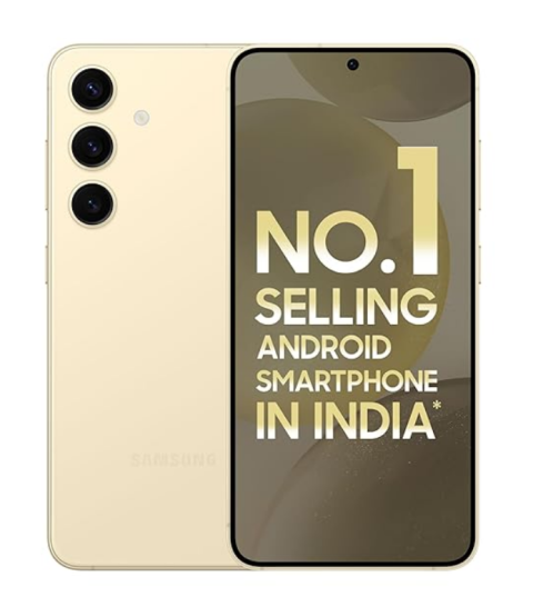 Samsung Galaxy S24 5G AI Smartphone (Amber Yellow, 8GB, 128GB Storage)