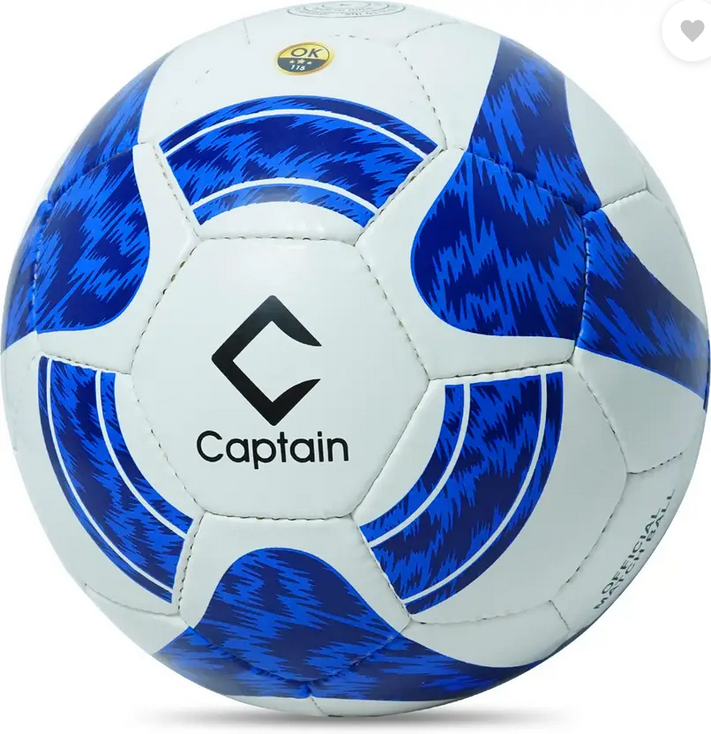 CAPTAIN football Football - Size: 5  (Standard, Pack of 1, White, Blue)